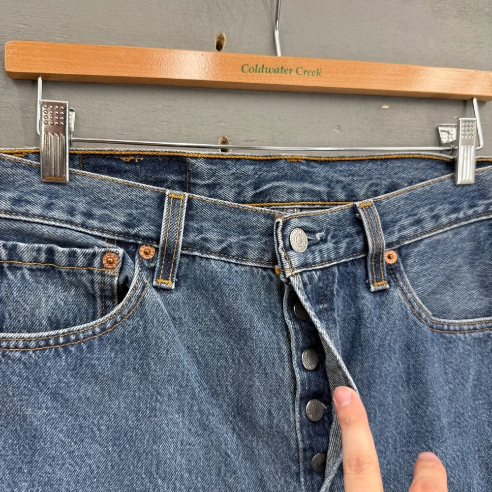Levi's 501 XX Jeans Blue Vintage Made in USA Button Fly Straight Leg 30 x 30